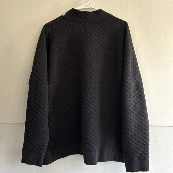 Eddie Bauer mens Quarter Snap Mock Quilted Pullover size XXL dark gray - Picture 6 of 6